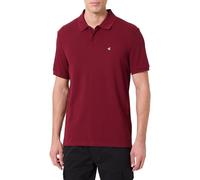 Calvin Klein Polo Manga Corta Hombre Monogram Pique de algodón, Rojo (Renaissance Red), XL