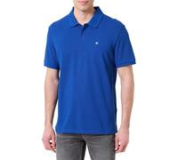 Calvin Klein Polo SS Monogram de piqué LV040EM269 S/S para Hombre, Azul (Chase Blue), L, Azul (Chase Blue), L