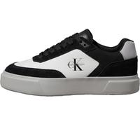 Calvin Klein Prime Cupso Laceup LTH-su Ml Wmn Hw0hw03439Low Top para Mujer, Negro, Negro, ruiseñor, Blanco Brillante, 35.5 EU