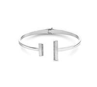 Calvin Klein Pulsera Bangle Abierta para Mujer Colección MINIMAL LINEAR en Acero Inoxidable con Cristales - 35000160