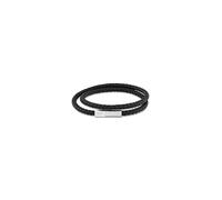 Calvin Klein Pulsera de cuero industrial para hombre, diseño minimalista, declaración de moda para el uso diario, regalo para él, Estándar, Cuero, No es una piedra preciosa