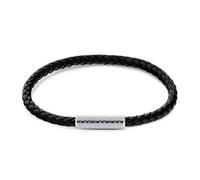 Calvin Klein Pulsera de Cuero Trenzado para Hombre Colección WRAPPED & BRAIDED Color Negro - 35000101