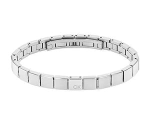 Calvin Klein Pulsera de Eslabones para Hombre Colección MINIMALISTIC SQUARES de Acero Inoxidable - 35000488