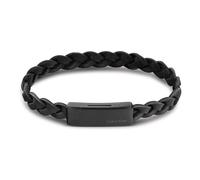 Calvin Klein Pulsera de piel para Hombre Colección WRAPPED & BRAIDED Negro - 35000129