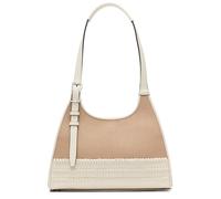 Calvin Klein Quill-Bolso Bandolera con Tres Compartimentos Mujeres, Natural/Lona Blanca, Einheitsgröße