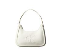 Calvin Klein Raised CK Small Shoulder Bag Lv04f3230g, Crossover para Mujer, Khaki (Lily White), One Size
