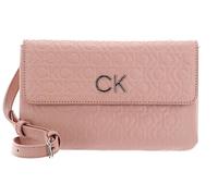 Calvin Klein RE-Lock DBL Crossbody EMB Mono K60K610206, Bolsos Cruzados Mujer, Marrón (Café Au Lait), OS