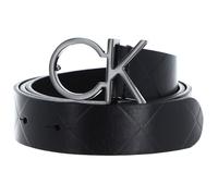 Calvin Klein RE-Lock Quilt Logo Belt 30MM K60K611102 Cinturones, Negro (CK Black), 75 para Mujer