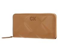 Calvin Klein Re-Lock Quilt Zip Around Wallet Brown Sugar