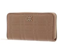 Calvin Klein Re-Lock Quilt Zip Around Wallet L Safari Canvas