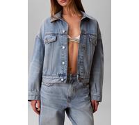 Calvin Klein Relaxed Trucker Vintage Jacket Vintage Moss Talla: M | Chaquetas Vaqueras Outlet | Mujer