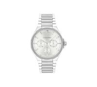 Calvin Klein Reloj Analógico de Cuarzo Multifunción para Mujer Colección Vibrancy con Correa de Acero Inoxidable Plateada - 25100054
