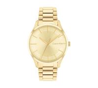 Calvin Klein Reloj Analógico de Cuarzo para Hombre y Mujer Colección Iconic Bracelet - 35MM con Correa de Acero Inoxidable de Color Dorado - 25200043