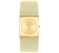 Calvin Klein Reloj Analógico de Cuarzo para Mujer Colección CK Pulse con Correa de Malla de Acero Inoxidable de Color Dorado - 25100062