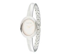 Calvin Klein Reloj De Movimiento De Cuarzo De Dos Manecillas para Mujer Colección Twisted Bezel con Pulsera Rígida de Acero Inoxidable Plateada - 25100055