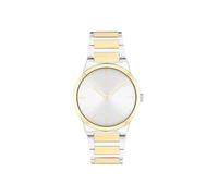 Calvin Klein Reloj De Movimiento De Cuarzo De Dos Manecillas para Mujer Colección CK Linear Elegance con Correa de Acero Inoxidable Bicolor, 25100113