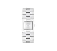 Calvin Klein Reloj De Movimiento De Cuarzo De Dos Manecillas para Mujer Colección CK Meridian con Correa de Acero Inoxidable Plateada - 25100088, Plata