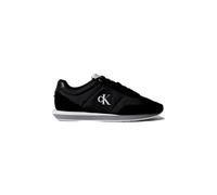 Calvin Klein Retro Runner ESS Mix Mat YM0YM01361 Low Top para Hombre, Color Negro (Negro/Stormfront/Vaporous White), 6.5, Negro Negro Stormfront Vaporous White, 39 2/3 EU