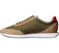 Calvin Klein Retro Runner ESS Mix Mat Ym0Ym01361, Parte Superior Baja Hombre, Khaki (Capers/Khaki/Flame Scarlet), 45 EU