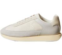 Calvin Klein Retro Runner Laceup Wingt Mix Yw0Yw02061, Parte Superior Baja Mujer, Beige (Dk Ecru/Pearl Grey/Marshmallow), 38 EU