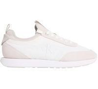 Calvin Klein Retro Runner Sock Laceup Mix Mat Ym0ym01414, Parte Superior Baja Hombre, White (Bright White/Light Grey), 41 EU