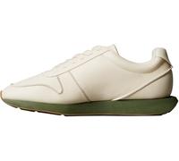 Calvin Klein Retro Runner Yw0yw02025 - Tenis Bajos con Cordones para Mujer, White Light Anacardo Medieval Forest Gum, 39 EU