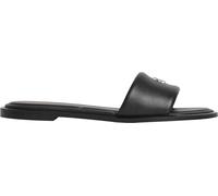 Calvin Klein Round Flat SNDL LTH Bar HW 2 Hw0hw02925, Sandalias Planas Mujer, Black (Triple Black), 36 EU
