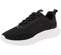 Calvin Klein Runner Sneaker Hombre Light Eva con Logotipo, Negro (Black/Bright White), 46