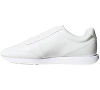 Calvin Klein Runner Sneaker Hombre Retro de Piel, Blanco (Triple Bright White), 45