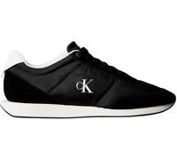 Calvin Klein Runner Sneaker Hombre Retro Mix con Logotipo, Negro (Black/Bright White), 43