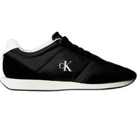 Calvin Klein Runner Sneaker Hombre Retro Mix con Logotipo, Negro (Black/Bright White), 44