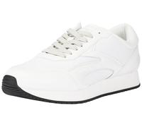 Calvin Klein Jeans Retro Runner Multilayer YM0YM01117, Zapatillas Deportivas Hombre, Blanco (B White/O Mushroom), 40 EU