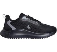 Calvin Klein Runner Sneaker Mujer Eva Mix Logo de Malla, Negro (Black/Mockingbird), 37