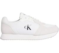 Calvin Klein Runner Sneaker Mujer Laceup Sock Calzado Deportivo, Blanco (Bright White/Black), 39