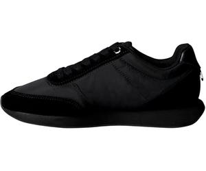 Calvin Klein Runner Sneaker Mujer Retro Lace Up Low Top, Gris (Triple Black), 37