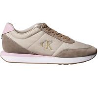Calvin Klein Runner Sneaker Mujer Retro Lace Up Low Top, Multicolor (Chateau/Taupe/Fragrant Lilac), 40
