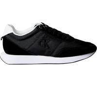 Calvin Klein Runner Sneaker Mujer Retro Lace Up Low Top, Negro (Black/Bright White), 41