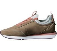 Calvin Klein Runner Sneaker Mujer Retro Lace Up Sock con Logotipo, Marrón (Desert Taupe/Blush/Bordeaux), 42
