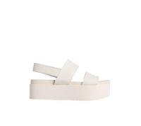 Calvin klein - sandalia calvin klein flatform sandal sling in beige 41