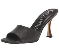 Calvin Klein Sandalia de tacón Bradon para mujer, Negro 001, 39.5 EU