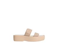 Calvin Klein Flatform Sndl Webbing HW0HW02878 Sandalias planas para mujer, color gris (nómada), 4