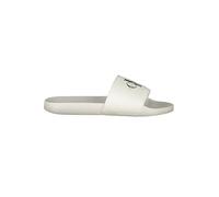 Calvin Klein Sandalias de playa para hombre con logotipo, Blanco Triple Blanco Brillante, 42 2/3 EU