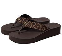 Calvin Klein Sandalias Meena para mujer, Marrón Multi 210, 40 EU