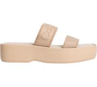 Calvin Klein Flatform Sndl Webbing HW0HW02878 Sandalias planas para mujer, color gris (nómada), talla 5