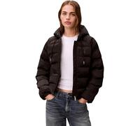 Calvin Klein Satin Lightweight Short Logo Puf Lv047E509G Chaquetas, Black (Black), XL para Mujer