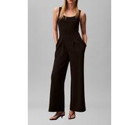 Calvin Klein Scuba Crepe Jumpsuit Black Talla: S | Monos Outlet | Mujer | Negro