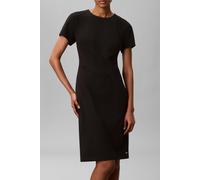 Calvin Klein Scuba Crepe Short Sleeve Knee-length Dress Black Talla: XL | Vestidos Midi Outlet | Mujer | Negro