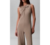 Calvin Klein Scuba Crepe Sleeveless Jumpsuit Roasted Cashew Talla: S | Monos Outlet | Mujer