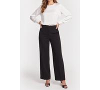 Calvin Klein Scuba Wide Leg Pant Black Talla: 8 | Pantalones Formales Outlet | Mujer | Negro