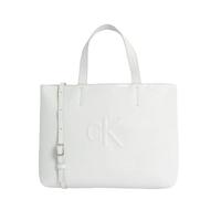 Calvin Klein SCULPTED MINI EW TOTE - Bolso para mujer, gris cielo, Tek Beden, informal